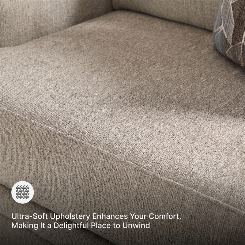 Signature Design by Ashley Stonemeade Taupe Oversized Chair