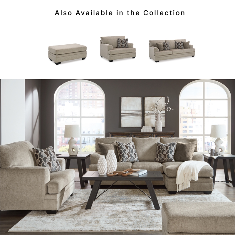Signature Design by Ashley Stonemeade Taupe Oversized Chair
