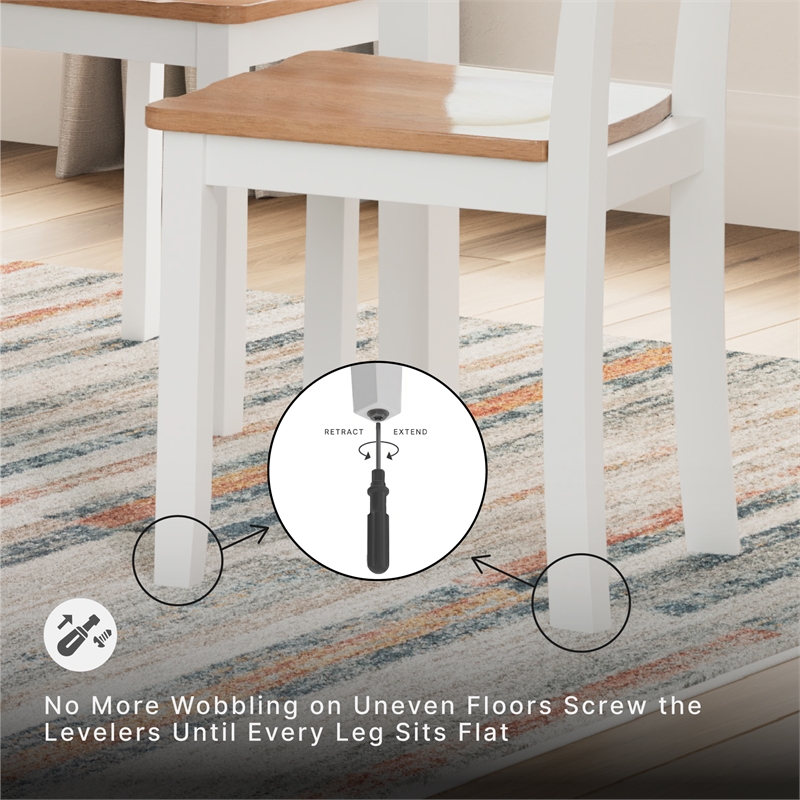 Ashley Furniture Gesthaven White Counter Height Dining Table Set - Set of 5