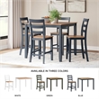 Ashley Furniture Gesthaven Blue Counter Height Dining Table Set - Set of 5