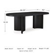 Signature Design by Ashley Rowanbeck Black Dining Table