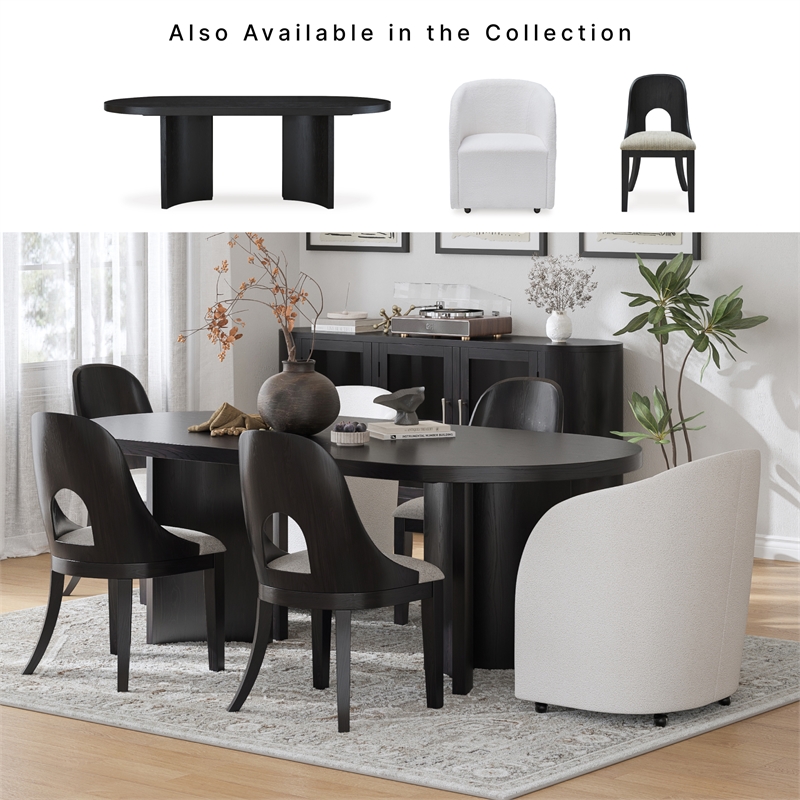 Signature Design by Ashley Rowanbeck Black Dining Table