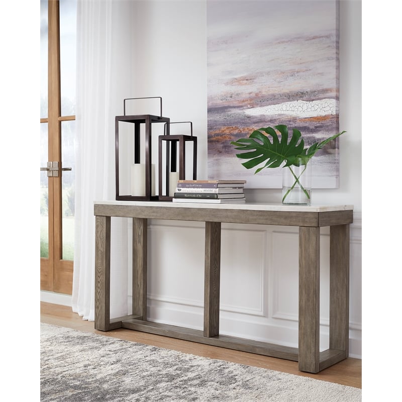Signature Design by Ashley Loyaska Brown & Ivory Coffee Table