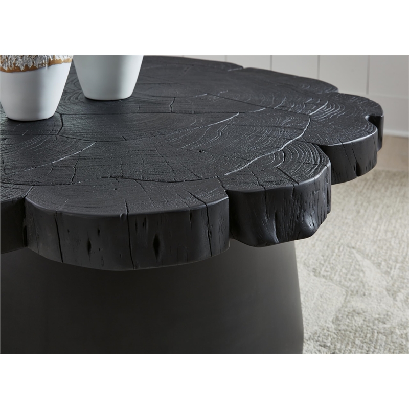 Signature Design by Ashley Wimbell Solid Wood Coffee Table in Black