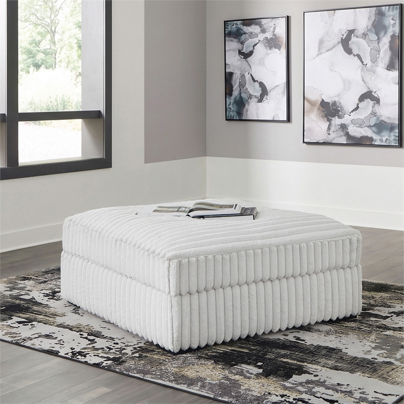 Signature Design by Ashley Stupendous Alloy Oversized Accent Ottoman