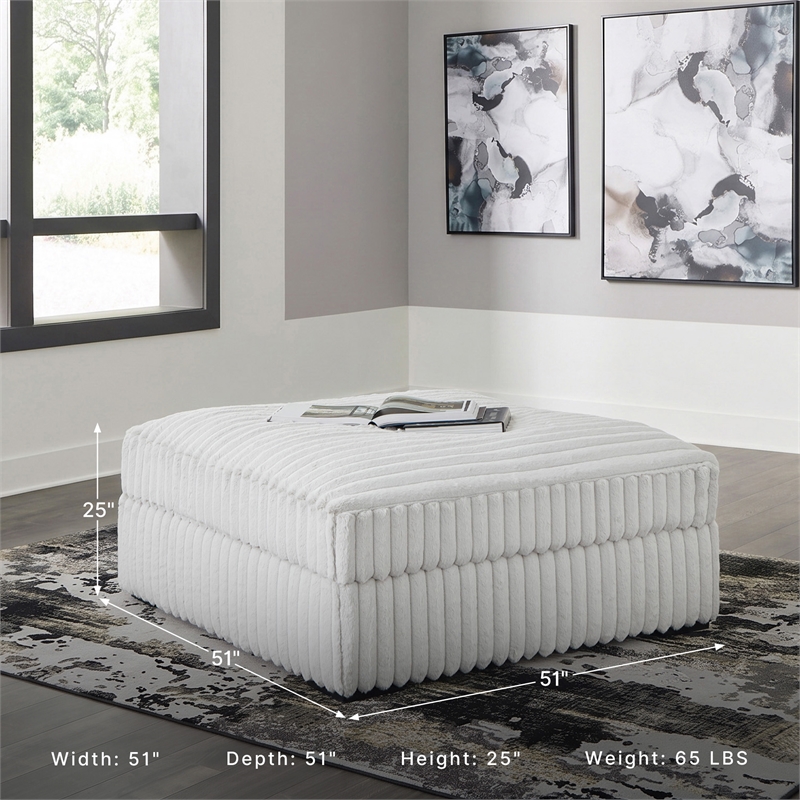 Signature Design by Ashley Stupendous Alloy Oversized Accent Ottoman