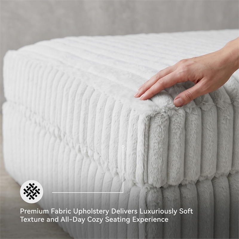 Signature Design by Ashley Stupendous Alloy Oversized Accent Ottoman