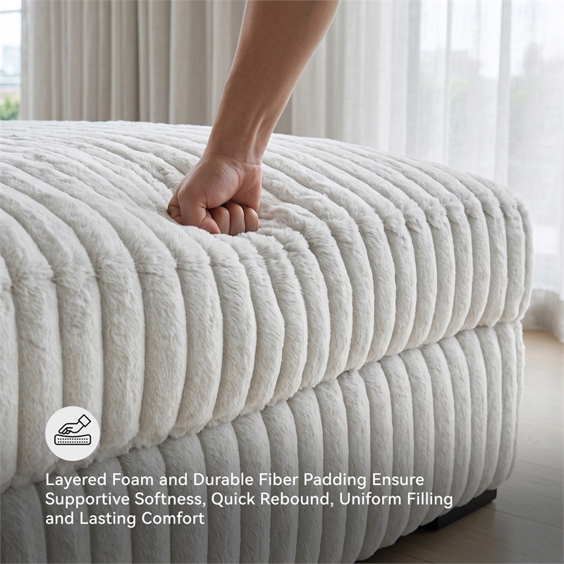 Signature Design by Ashley Stupendous Alloy Oversized Accent Ottoman