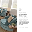Signature Design by Ashley Laylabrook Blue Oversized Swivel Accent Chair