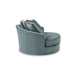 Signature Design by Ashley Laylabrook Blue Oversized Swivel Accent Chair