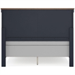 Signature Design by Ashley Landocken Brown & Blue Queen Panel Headboard