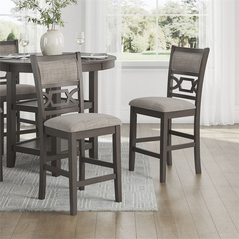 Ashley Furniture Wrenning Gray Counter Height Dining Table Set - Set of 5