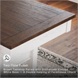 Signature Design by Ashley Valebeck Counter Height Dining Table in White & Brown