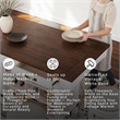 Signature Design by Ashley Valebeck Counter Height Dining Table in White & Brown