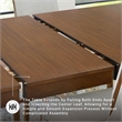 Signature Design by Ashley Lyncott Brown Dining Extension Table