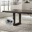 Signature Design by Ashley Neymorton Dark Grayish Brown Dining Extension Table
