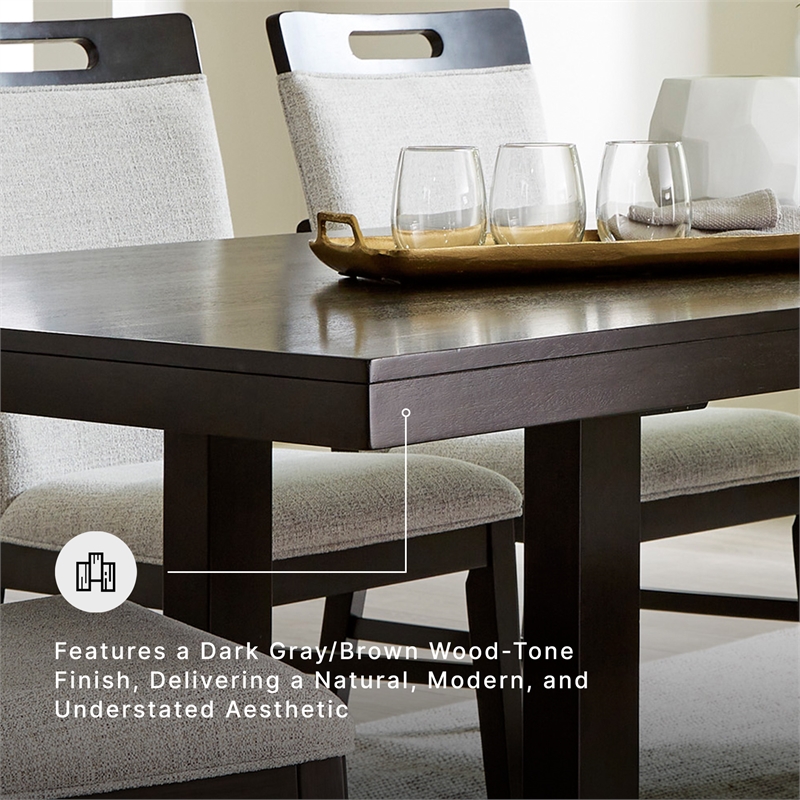 Signature Design by Ashley Neymorton Dark Grayish Brown Dining Extension Table