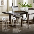 Signature Design by Ashley Neymorton Dark Grayish Brown Dining Extension Table