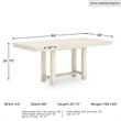 Ashley Furniture Robbinsdale Antique White Counter Height Dining Extension Table