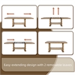 Ashley Furniture Havonplane Brown Counter Height Dining Extension Table