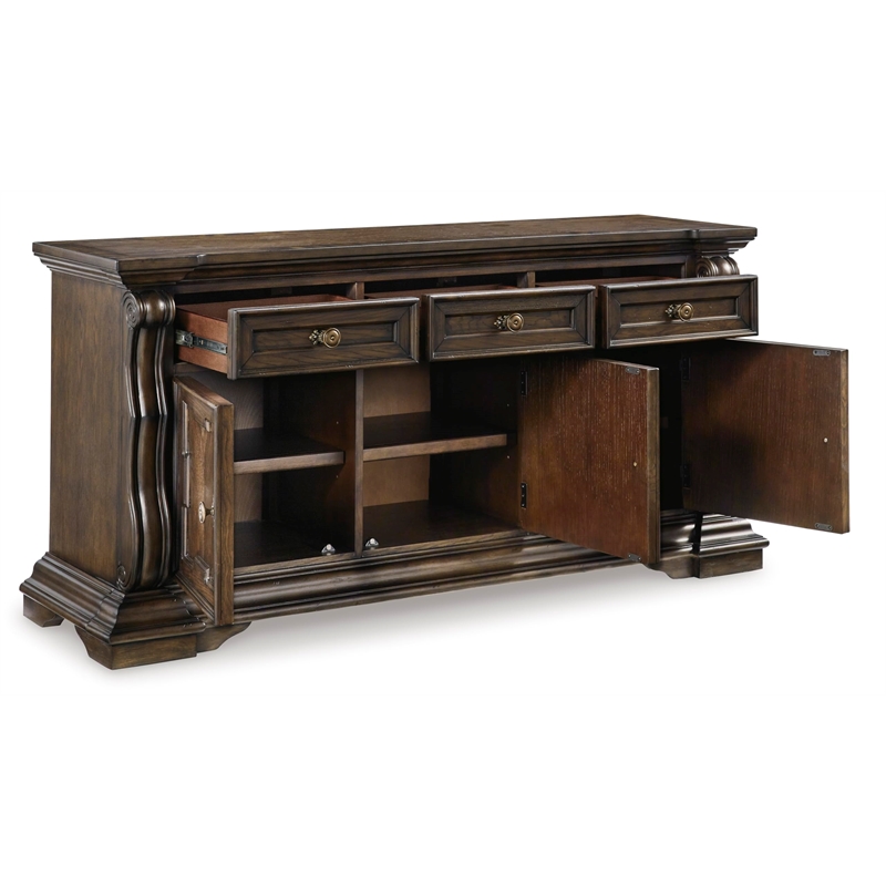 Signature Design by Ashley Maylee Dark Brown Dining Buffet