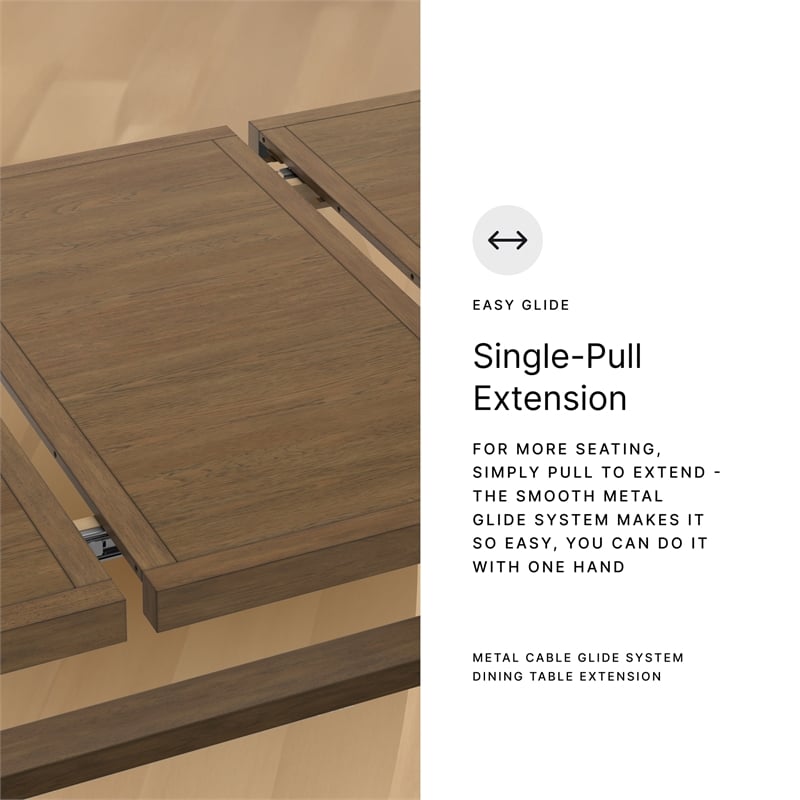 Signature Design by Ashley Cabalynn Light Brown Dining Extension Table