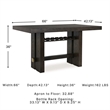 Signature Design by Ashley Burkhaus Dark Brown Counter Height Dining Table