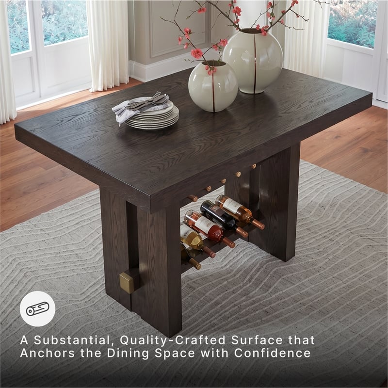 Signature Design by Ashley Burkhaus Dark Brown Counter Height Dining Table