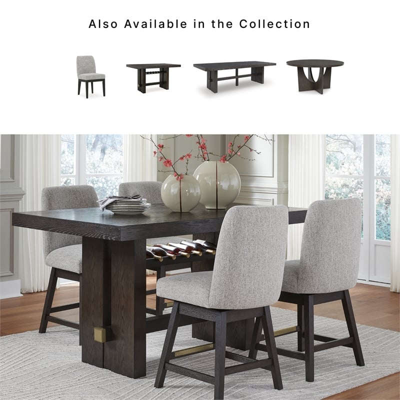 Signature Design by Ashley Burkhaus Dark Brown Counter Height Dining Table