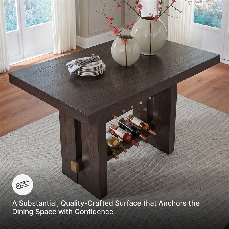 Signature Design by Ashley Burkhaus Dark Brown Counter Height Dining Table