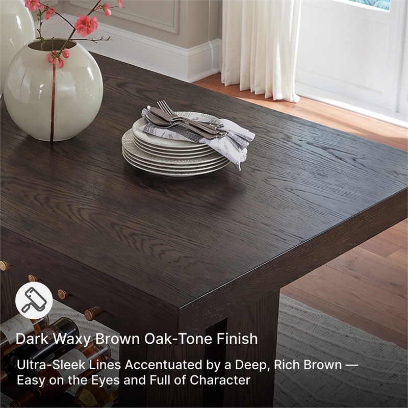 Signature Design by Ashley Burkhaus Dark Brown Counter Height Dining Table