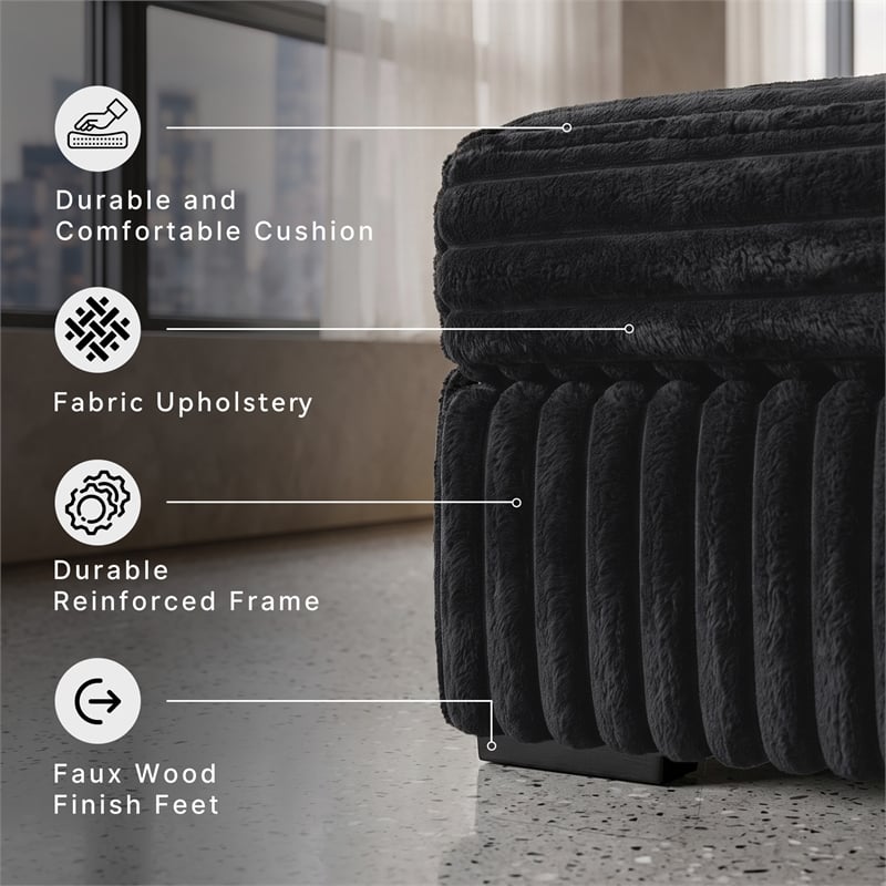 Signature Design by Ashley Midnight-Madness Onyx Oversized Accent Ottoman