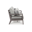 Signature Design by Ashley Hillside Barn Gray & Brown Outdoor Sofa with Cushion