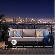 Signature Design by Ashley Coastline Bay Brown Outdoor Sofa with Cushion