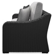 Ashley Furniture Beachcroft Black & Light Gray Outdoor Sofa with Cushion