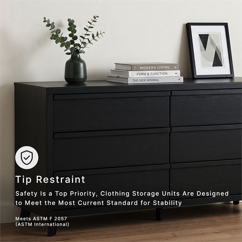 Ashley Furniture Danziar Black Dresser