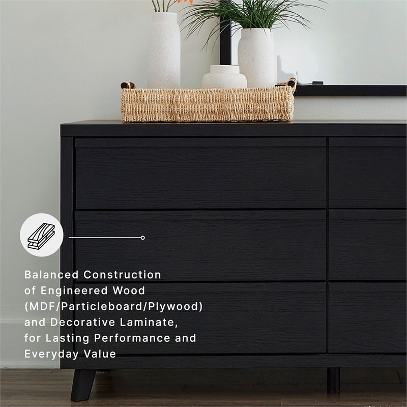 Ashley Furniture Danziar Black Dresser