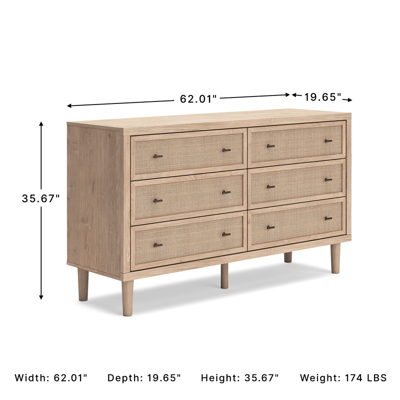 Signature Design by Ashley Cielden Bedroom Dresser in Brown & Gray