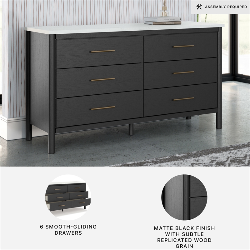 Ashley Furniture Cadmori Black & White Dresser