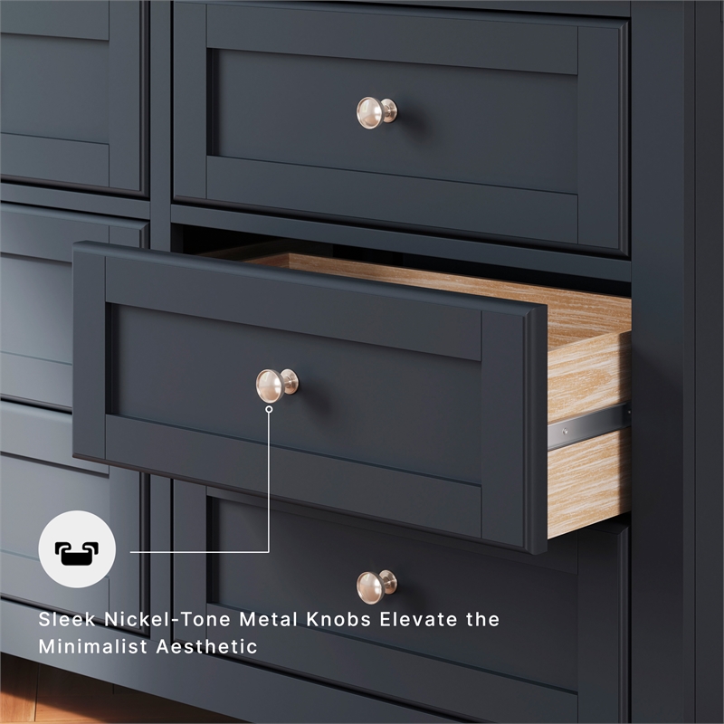 Ashley Furniture Landocken Brown & Blue Dresser