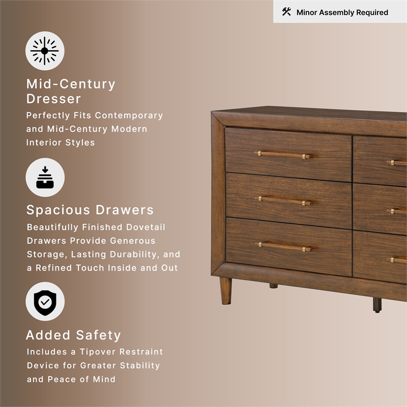 Ashley Furniture Lyncott Brown Dresser