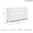 Ashley Furniture Fortman White Dresser
