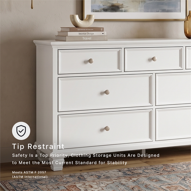 Ashley Furniture Fortman White Dresser