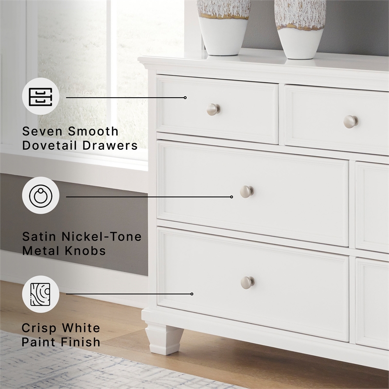 Ashley Furniture Fortman White Dresser