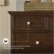 Ashley Furniture Danabrin Solid Wood 7-Drawer Bedroom Dresser in Brownish Cherry
