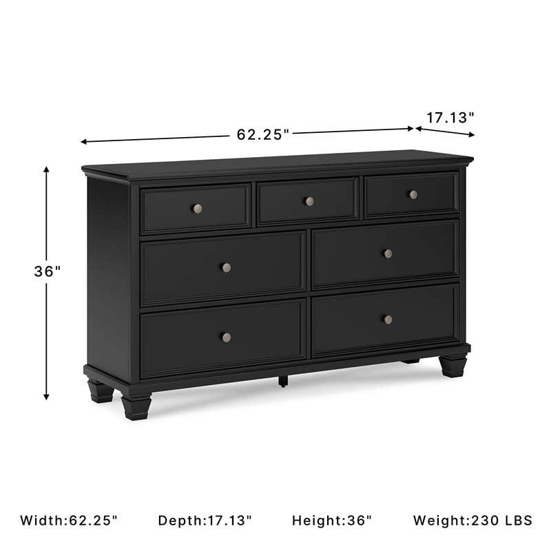 Signature Design by Ashley Lanolee Bedroom Dresser in Black