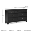 Signature Design by Ashley Lanolee Bedroom Dresser in Black