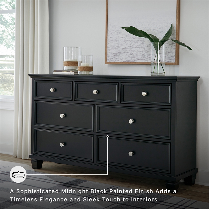 Signature Design by Ashley Lanolee Bedroom Dresser in Black