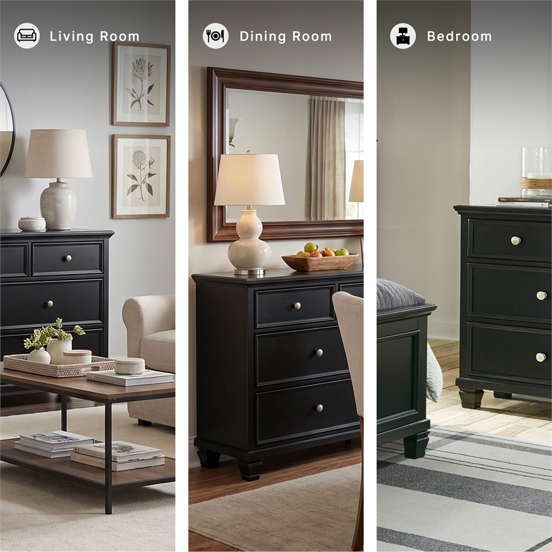 Signature Design by Ashley Lanolee Bedroom Dresser in Black