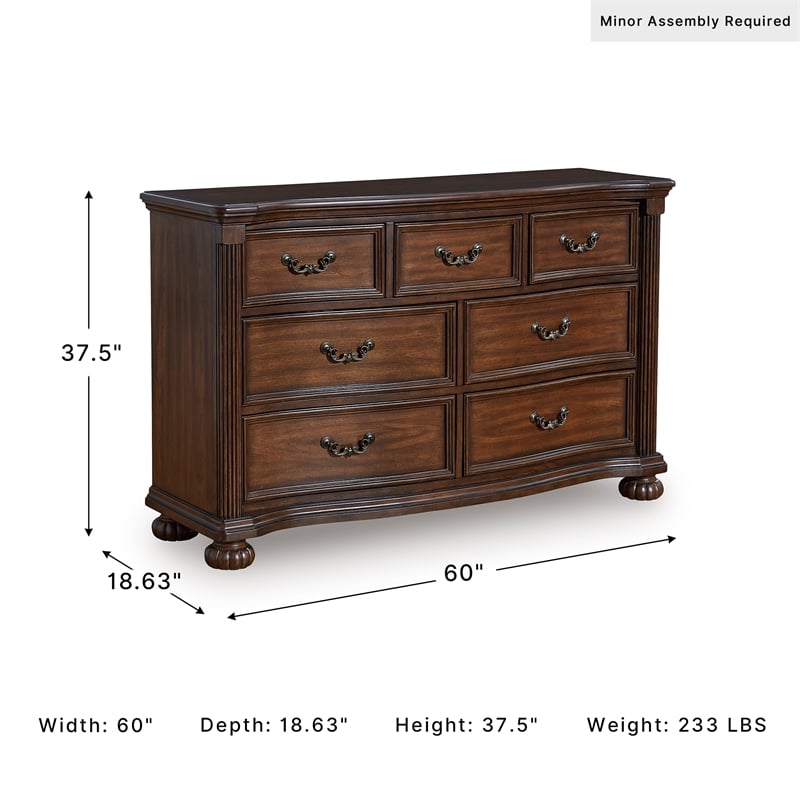 Ashley Furniture Lavinton Brown Dresser
